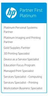 Certificado HP Partner First Platinum